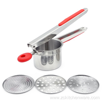 Large Capacity Potato Ricer With Silicone Grip Handles